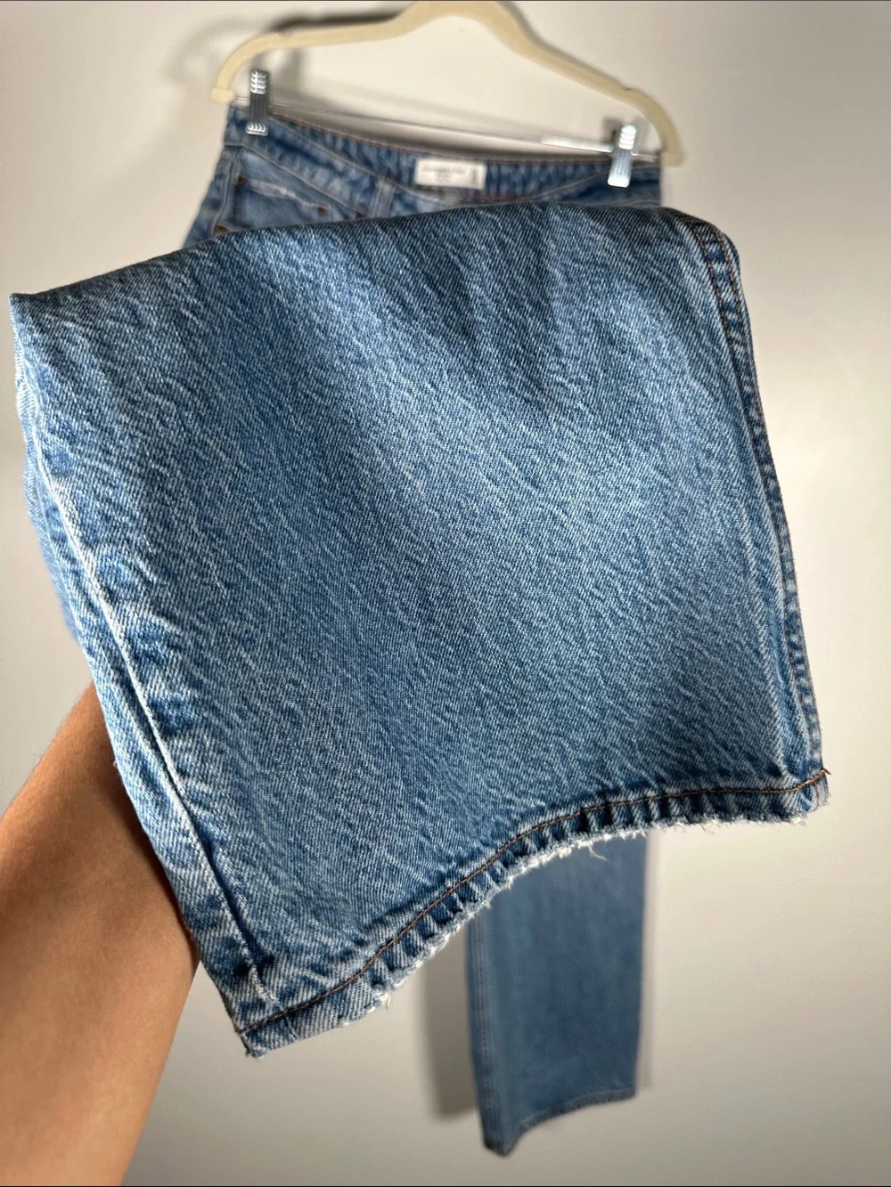 Abercrombie & Fitch High Rise Straight Leg Jeans Size 10 Vintage Wash